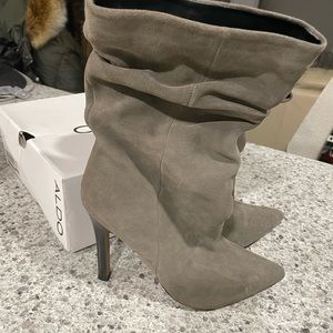 Aldo Ancigolla Grey Slouch Boot